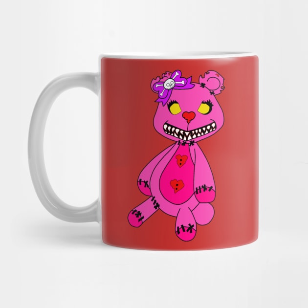 Girl zombie bear by Meltedmindcreations